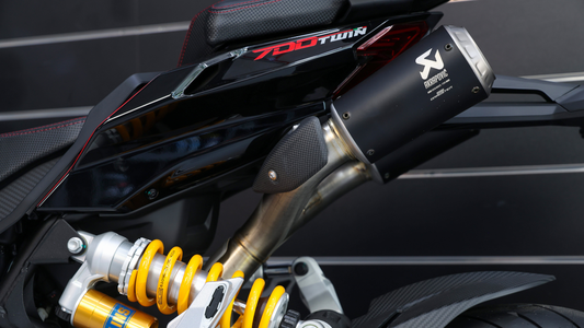 Akrapovič Homologated Muffler for Italjet Dragster 459